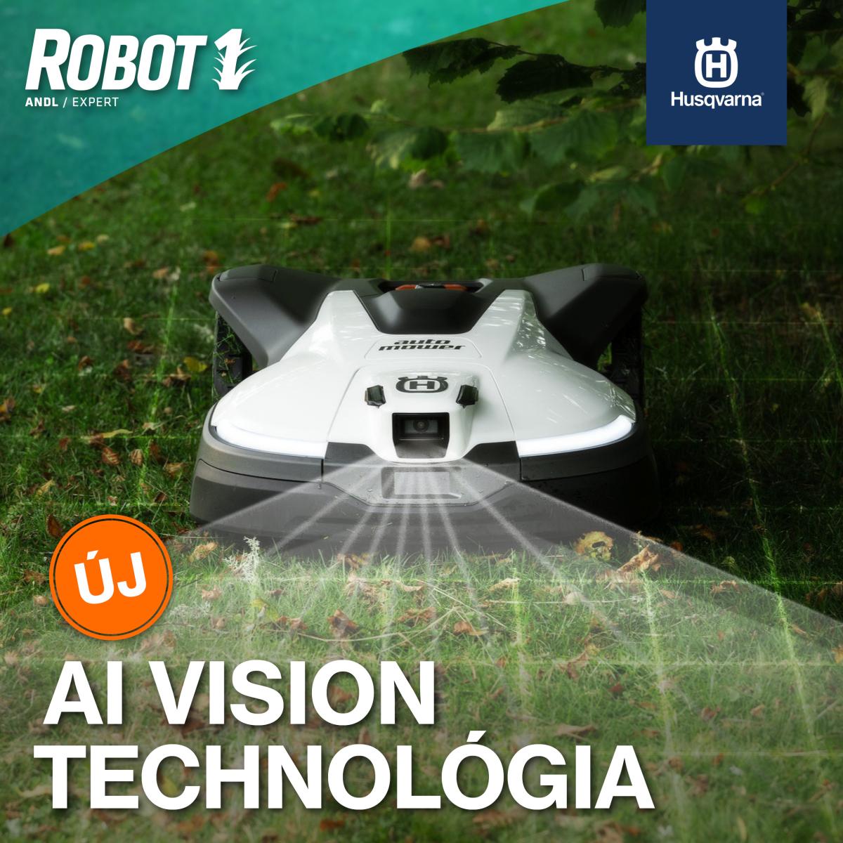 Husqvarna AI Vision technológia  az intelligens fűnyírás jövője