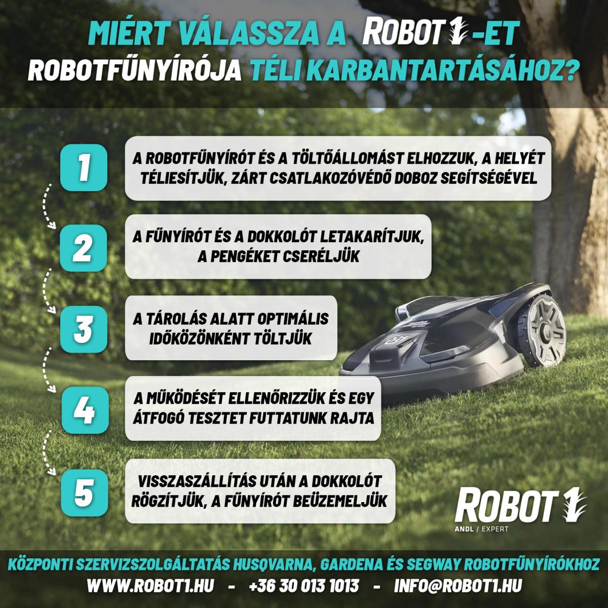 Robotfűnyíró Téli tárolás Ajánlatok