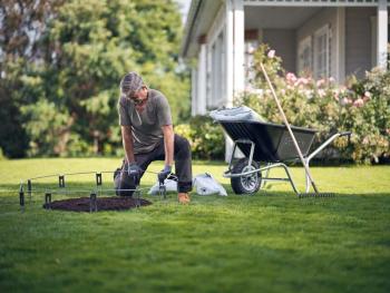 robotfűnyíró átmeneti kerítés 2.Kép